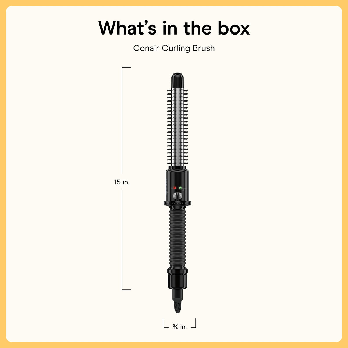 Conair instant heat beside passport showing dual-voltage travel convenience