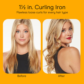 Conair soft loose waves result showcasing smooth frizz-reduced finish