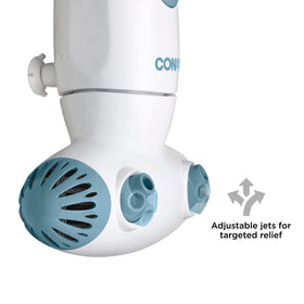 Conair intake filters submerged in water showing steady pressure for continuous bubbles