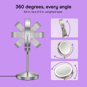 Conair LED controls with three color modes and brightness levels for accuracy