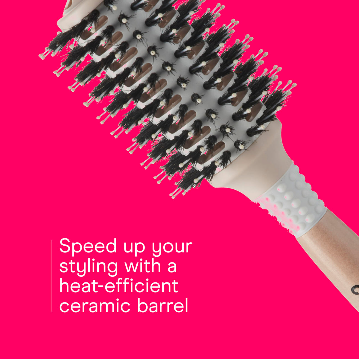 Conair mixed boar bristles detail spreading natural oils for added shine