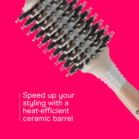 Conair mixed boar bristles detail spreading natural oils for added shine