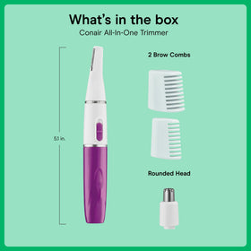 Conair removable cutting head rinsed under water for simple cleaning