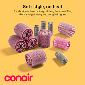 Conair close-up of roller fabric texture showing self-grip surface for secure hold
