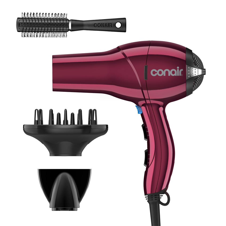 Conair Salon Hair Dryer front view showing sleek design and easy styling