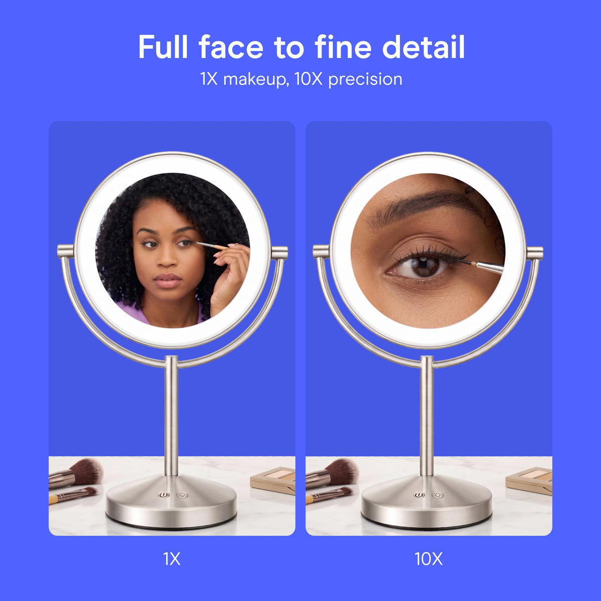 Conair side rotation demonstrating 360-degree swivel for easy angle adjustments