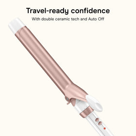 Conair size and scale next to hand showing lightweight, comfortable grip