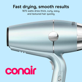 Conair SmoothWrap rear view highlighting motor grill and air intake, improves airflow