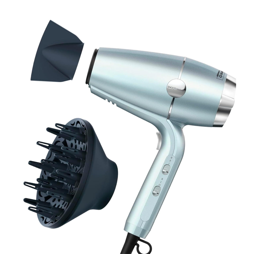 Conair SmoothWrap front view showing sleek body and nozzle, boosts styling control