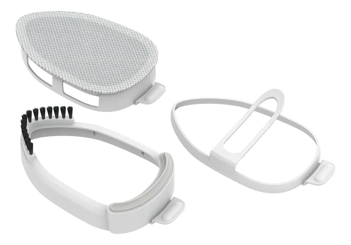 Conair steaming garment in hand demonstrating gentle, no-contact refresh