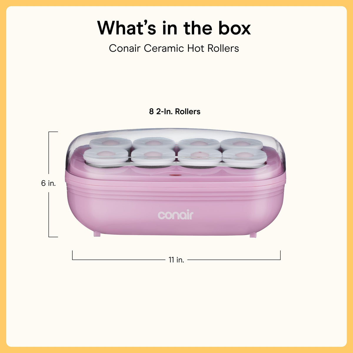 Conair compact base and storage illustrating portable, countertop convenience