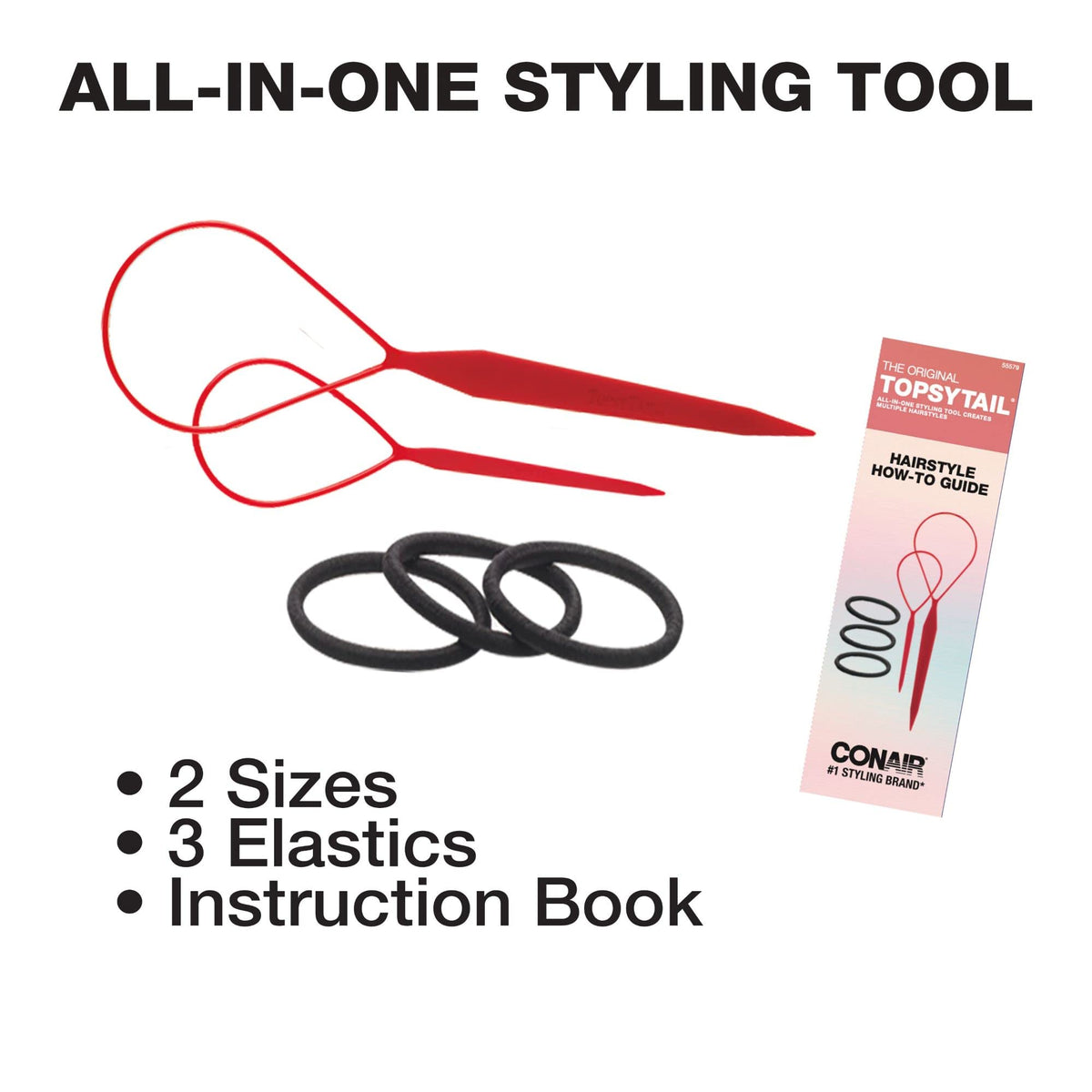 Conair TopsyTail close-up of loop detail for smooth, gentle pulling