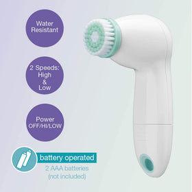 Conair True Glow brush head detached for easy rinsing and hygienic maintenance