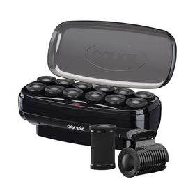 Conair velvet flocked set front packaging showing rollers and clips benefits