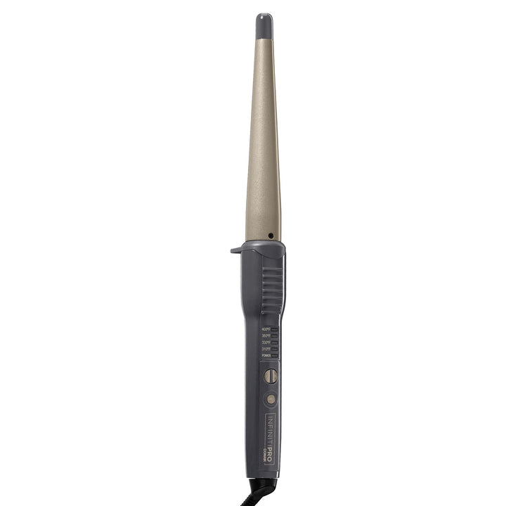 Conair You Curl front view showing tapered wand and ergonomic handle for easy styling