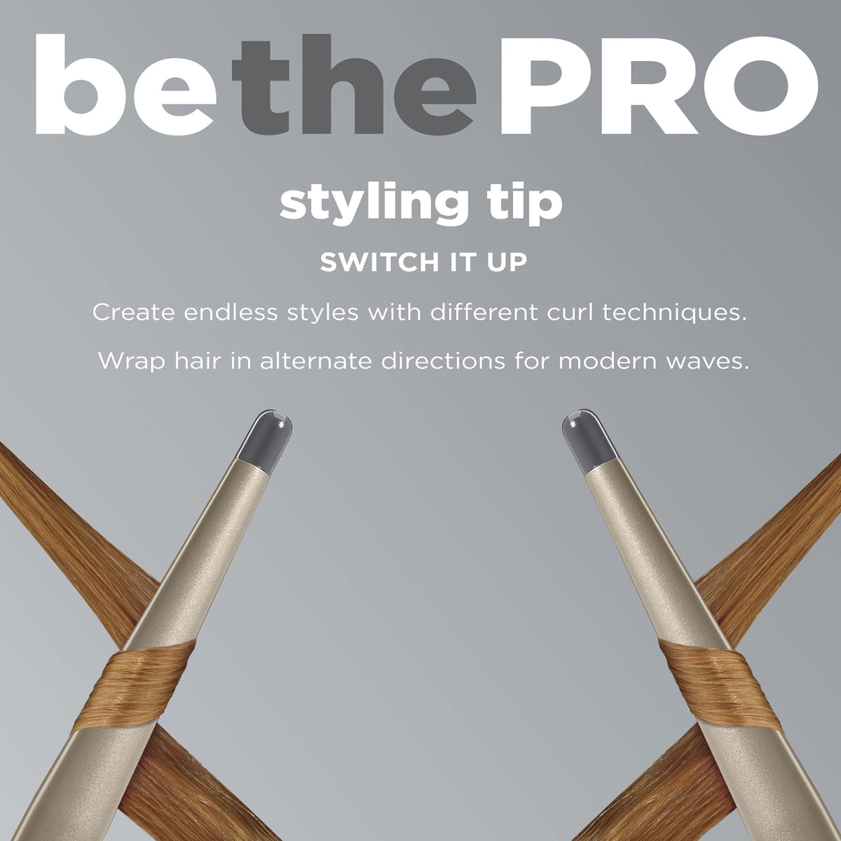Conair You Curl in use wrapping hair to create beachy waves quickly and smoothly