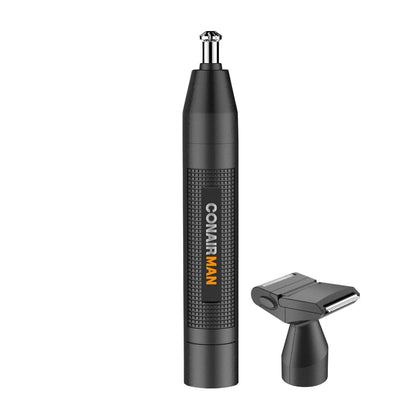 ConairMan front view of trimmer showing compact design and quick grooming benefit