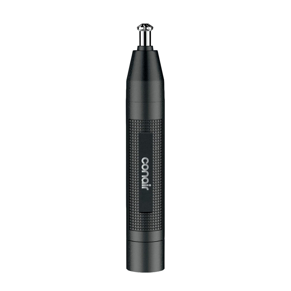 ConairMAN front view showing compact trimmer design and easy grip benefit