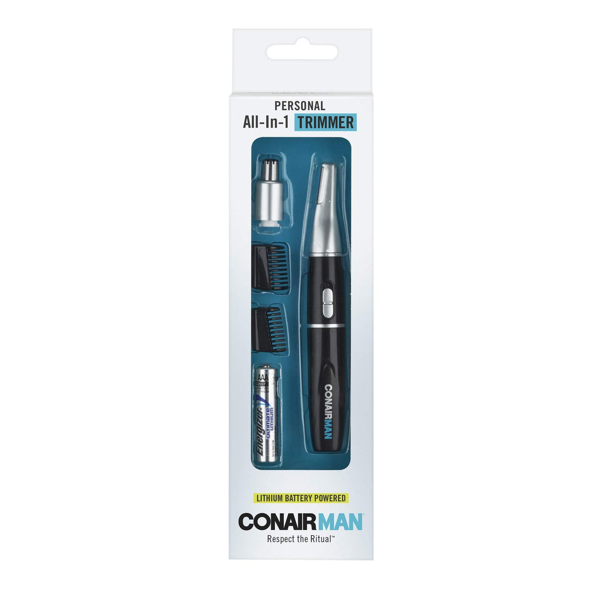 ConairMAN guide combs and accessories displayed for consistent length control