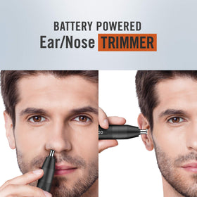 ConairMan in use trimming nose hair for discreet quick grooming benefit