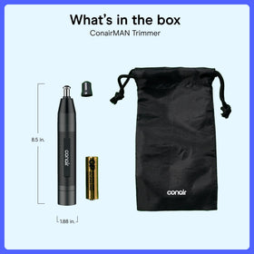 ConairMAN beside coin showing scale for easy portability evaluation