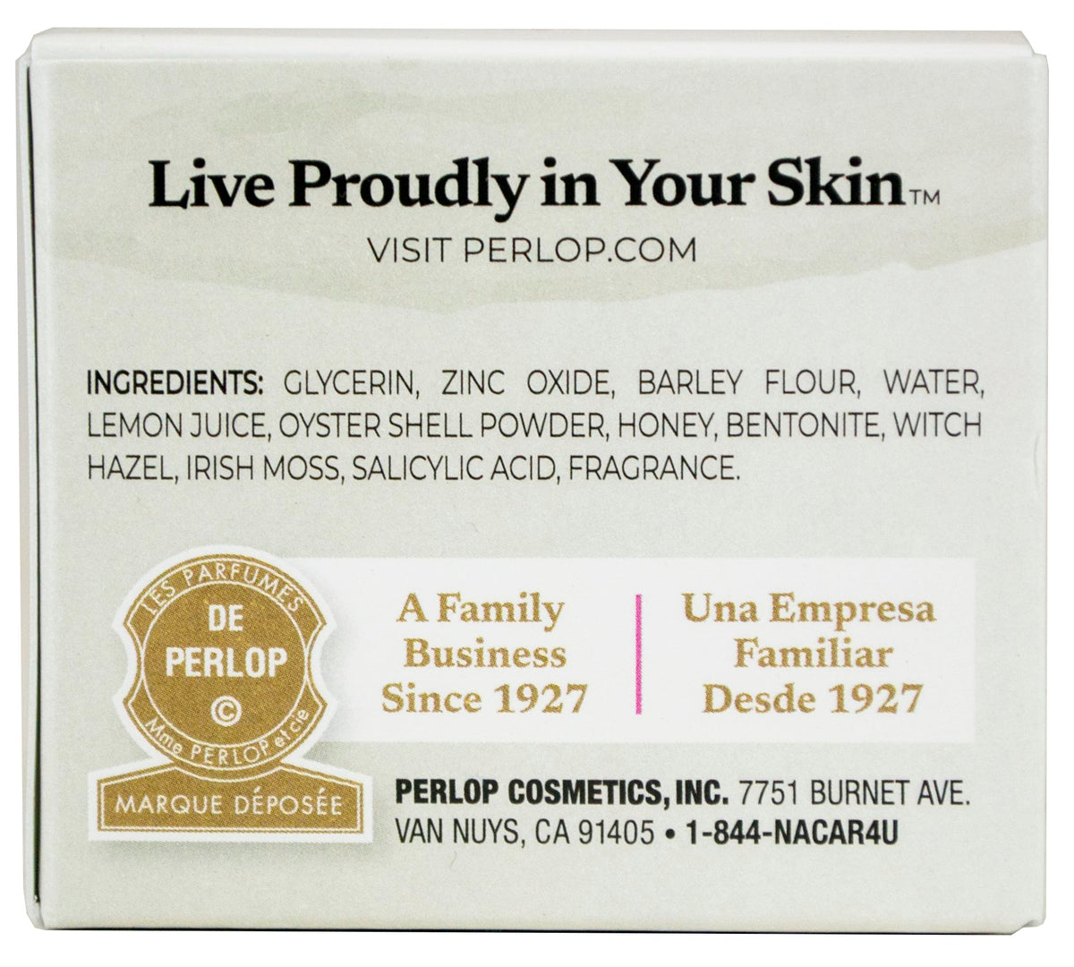 Concha Nacar jar open showing creamy mask texture for gentle exfoliation