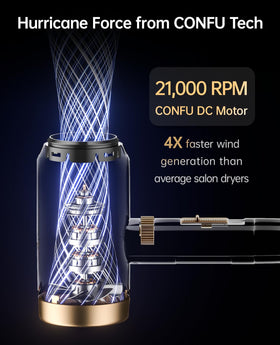 CONFU concentrator nozzle detail for precision smoothing and targeted airflow