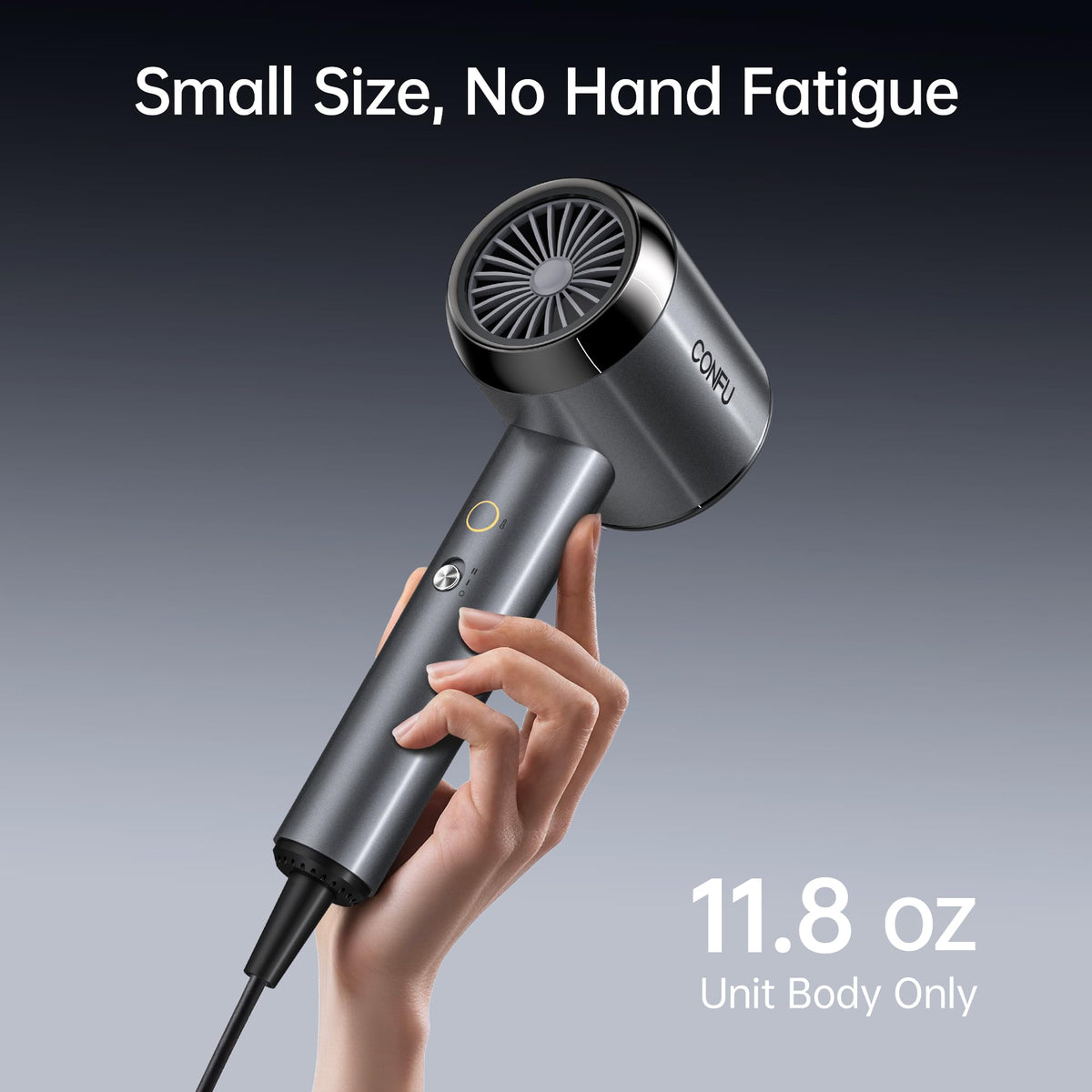 CONFU dryer in salon setting illustrating professional performance