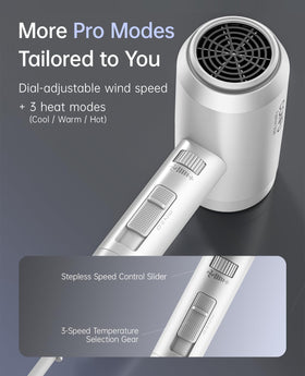 CONFU hair dryer removable back cover for easy cleaning and safety