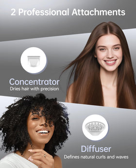 CONFU hair dryer nozzle and heating element texture for even heat benefit
