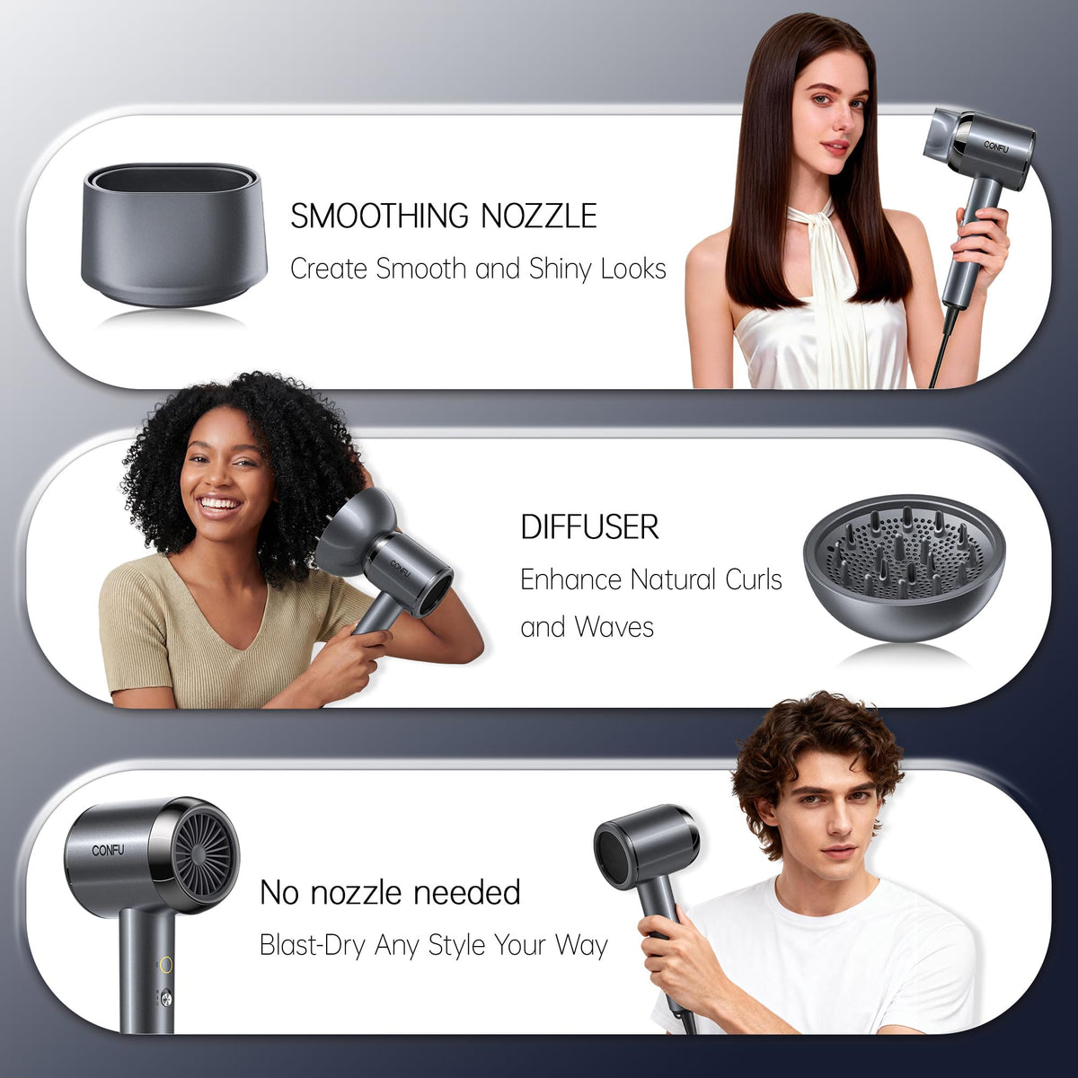 CONFU held in hand to show lightweight portable handling benefit