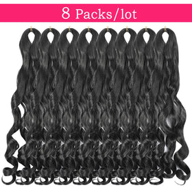 conrora loose wavy tail detail highlighting soft, bouncy finish