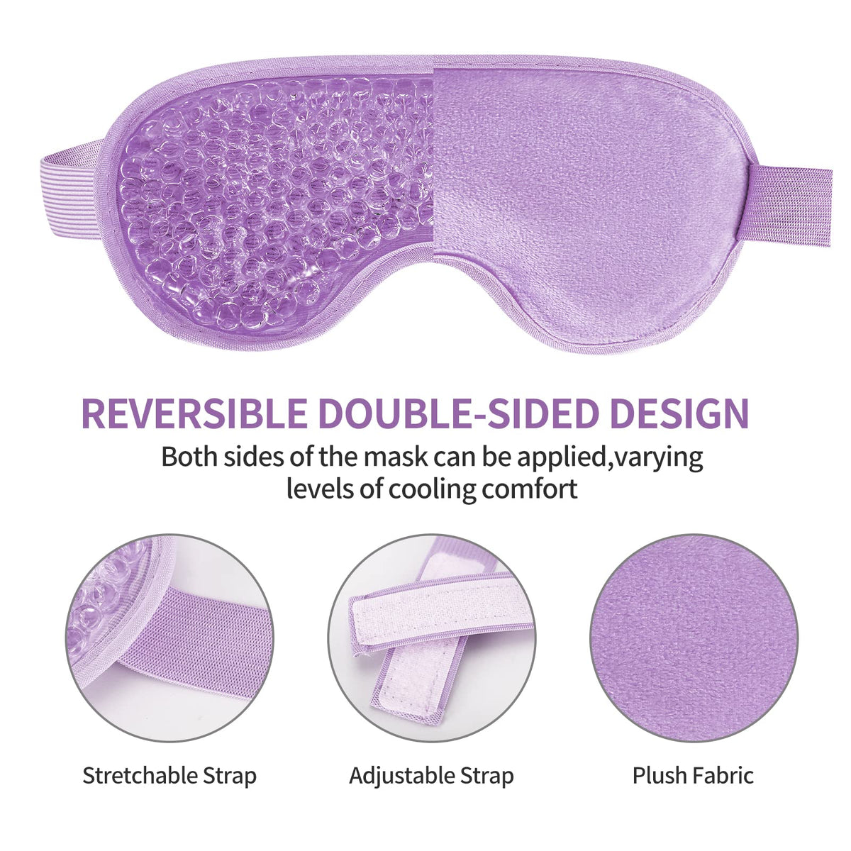 CONSGIJI eye mask worn during rest showing comfortable fit and relief
