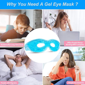 CONSGIJI gel eye mask tucked into travel bag for on-the-go relief