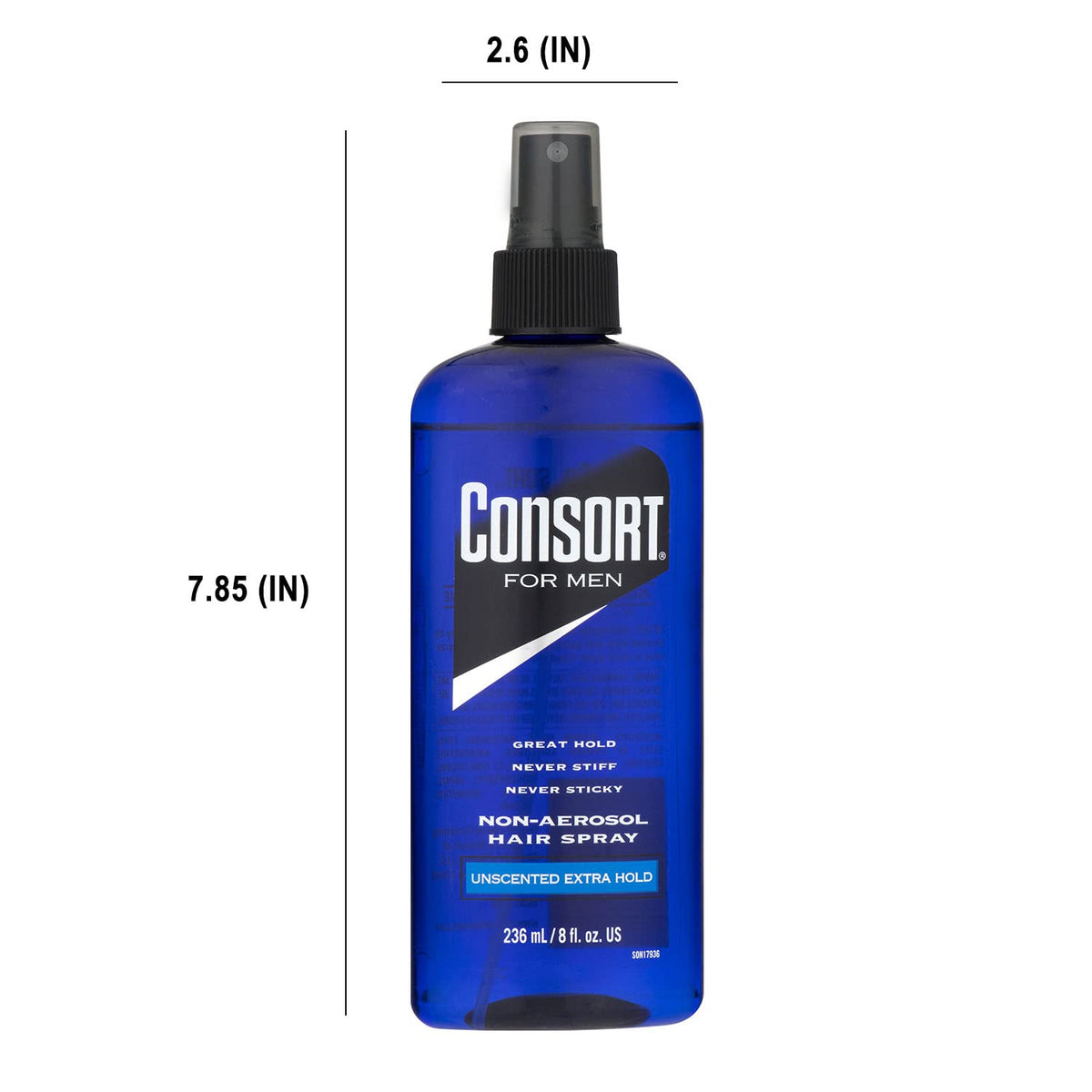 Consort back label with ingredients and directions for proper use