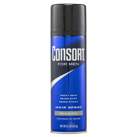 Consort front packaging showing bottle and brand for reliable hold