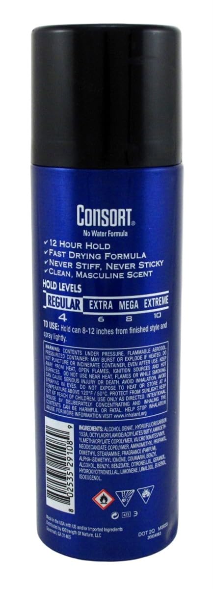 Consort side label closeup highlighting product details and directions