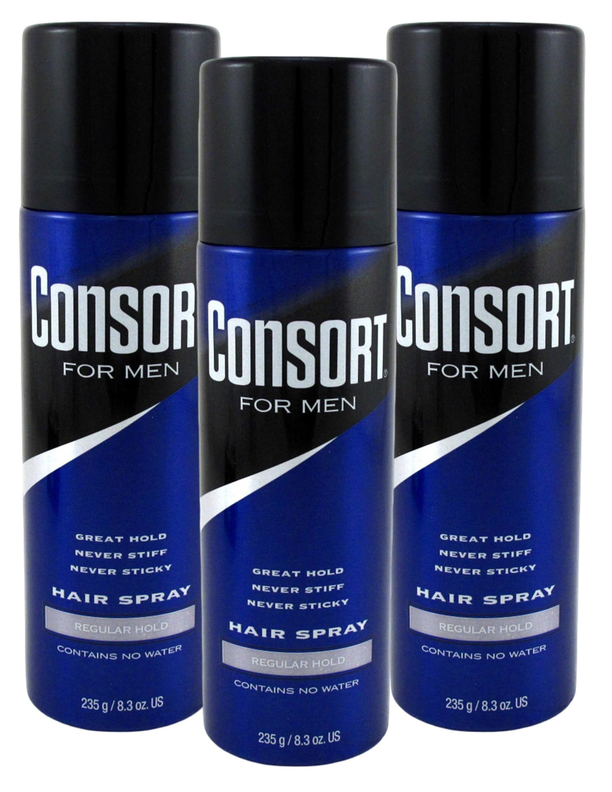 Consort styling in use on hair showing natural hold and movement