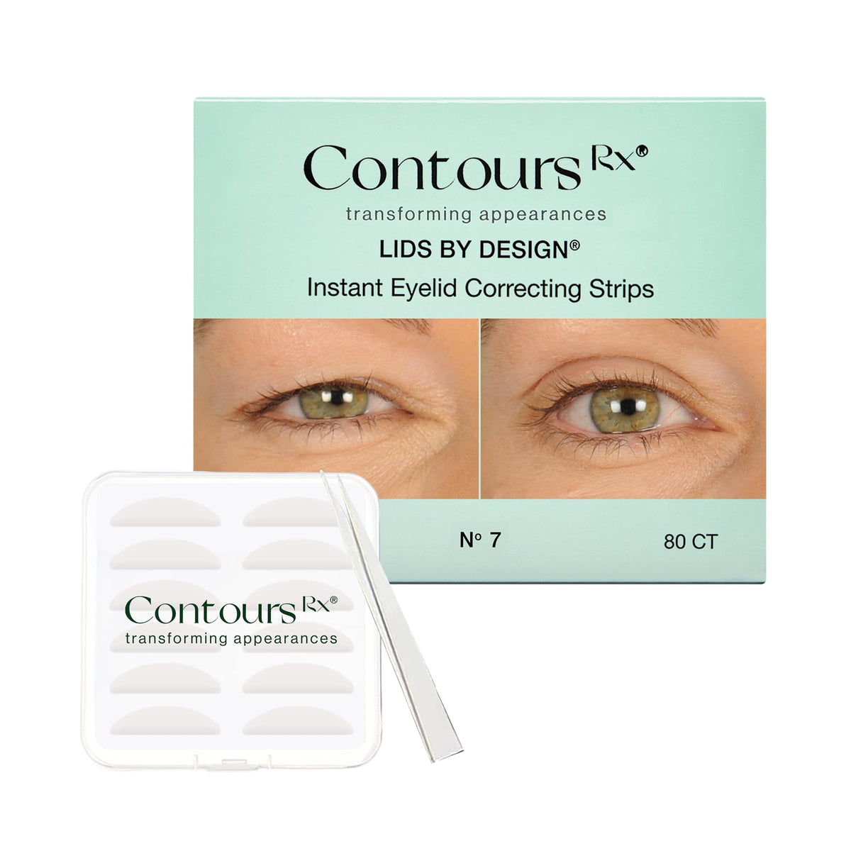 Contours Rx front packaging showing 80-count kit and branding convenience