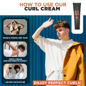 Controlled Chaos 3.4oz tube beside a hand to show compact travel-friendly size