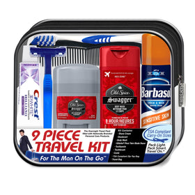 Convenience Kits International front packaging showing compact travel kit and durable pouch benefit