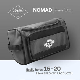 Convenience Kits International kit staged on suitcase for effortless travel preparedness
