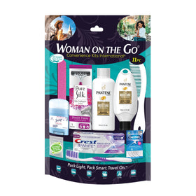 Convenience Kits International front packaging showing sealed multicolor women's kit for quick distribution