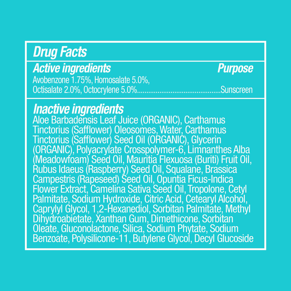 COOLA dermatologist-tested badge detail showing skin-safe formulation benefit