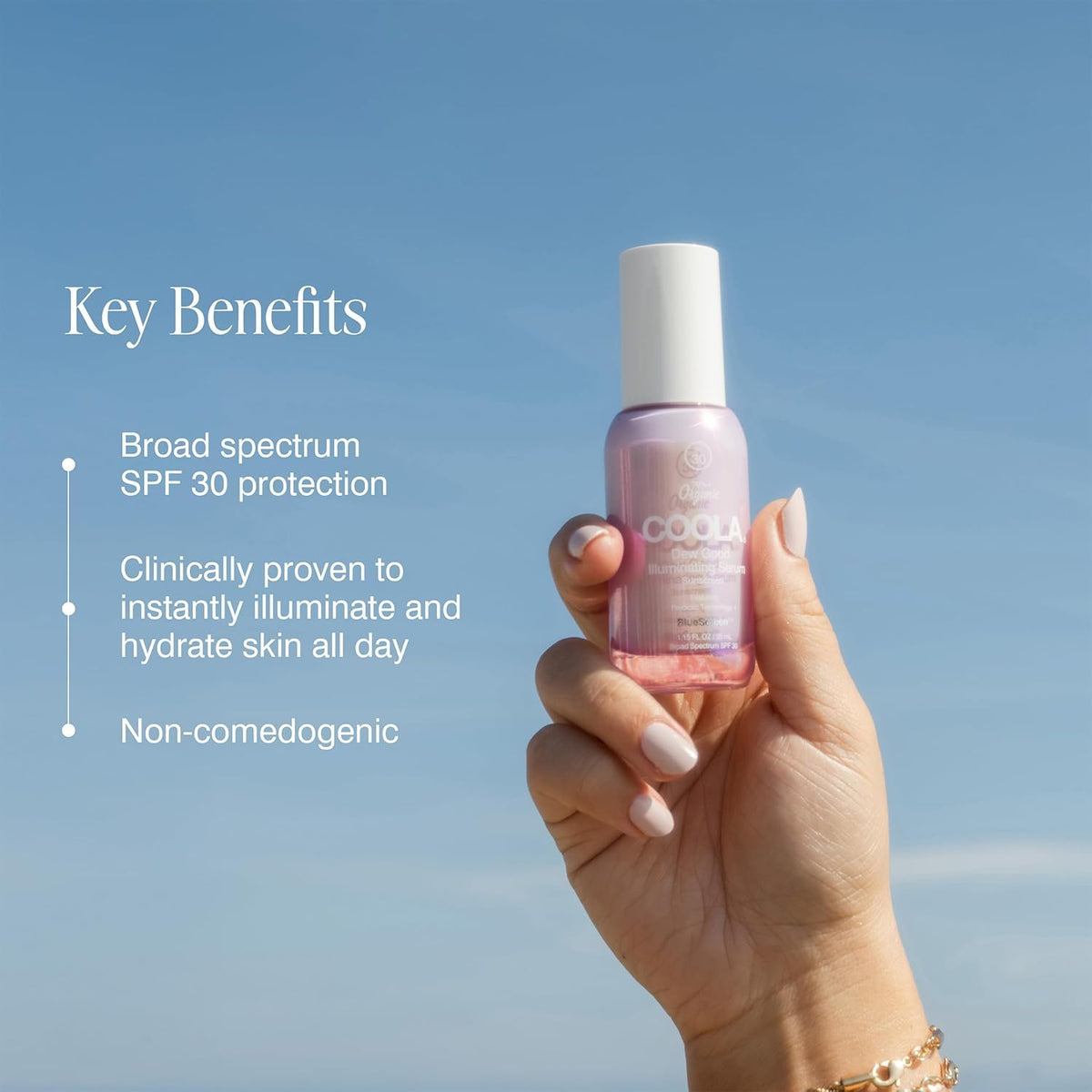 COOLA ingredient complex display with probiotics and antioxidant benefit