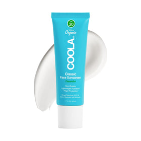 COOLA face sunscreen front tube showing label and size, easy daily protection