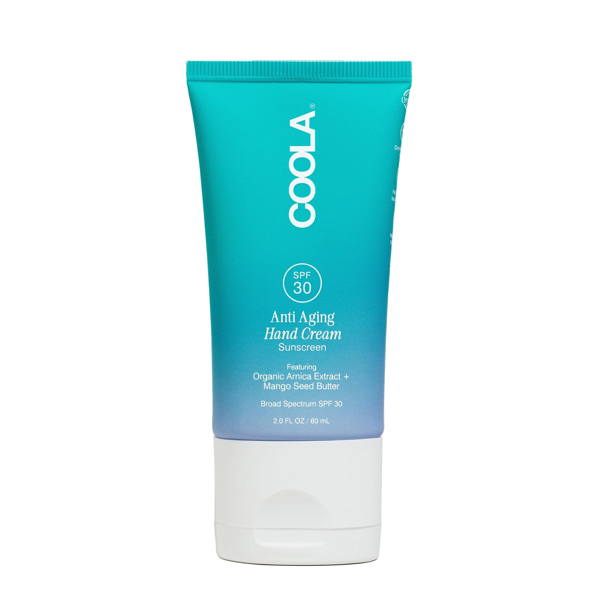 COOLA front tube showing SPF 30 label and nourishing benefits