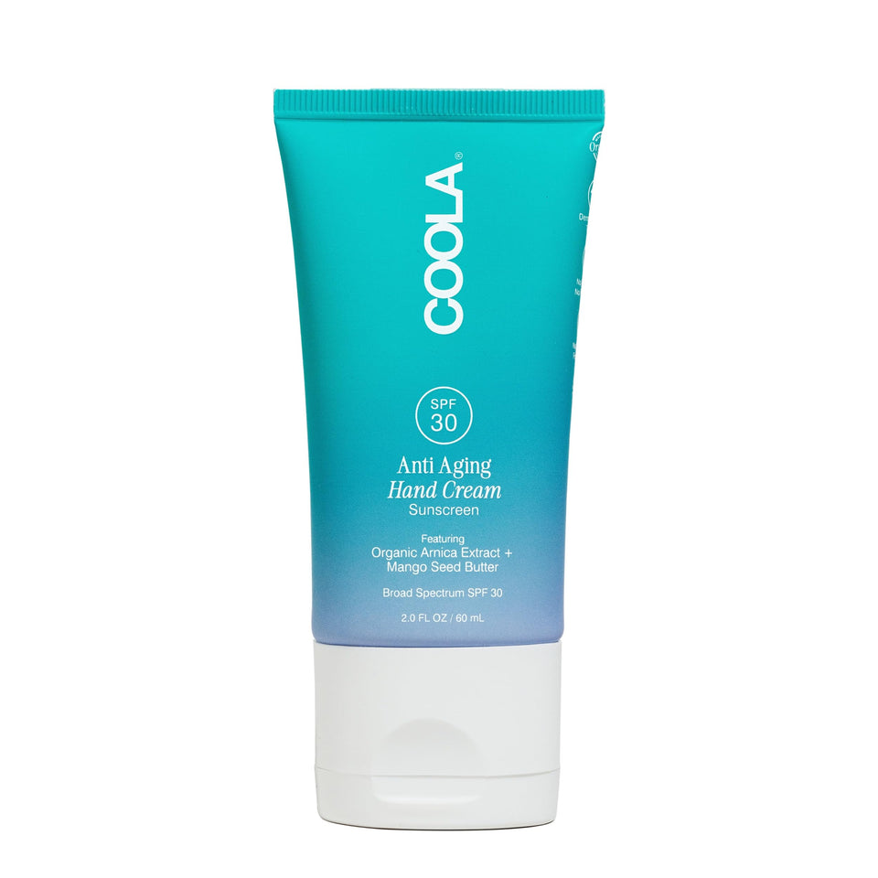 COOLA front tube showing SPF 30 label and nourishing benefits