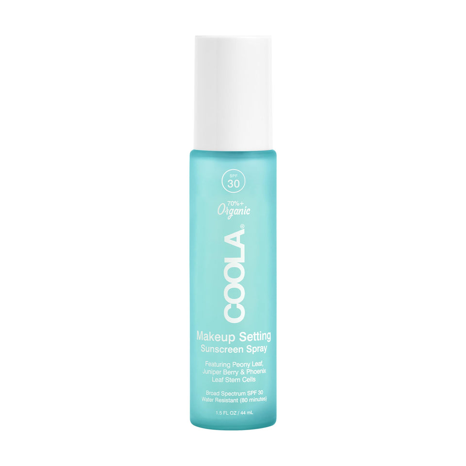 COOLA spray front packaging showing label, SPF and benefits