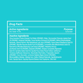 COOLA non-nano zinc oxide close-up texture showing mattifying finish and skin nourishment